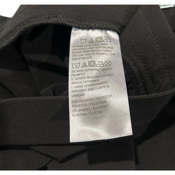 Susan Graver Liquid Knit Black Crop Wide Leg Pant Size 1X EUC - Picture 3 of 4